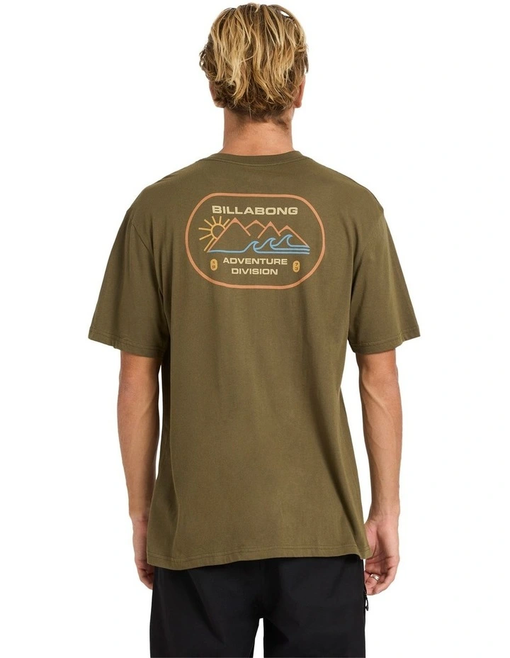 Andes Adiv Premium Fit T-shirt in Winter Moss image 2