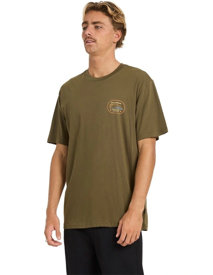 Andes Adiv Premium Fit T-shirt in Winter Moss image 3