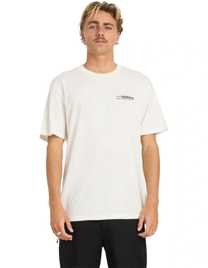 Make Tracks T-shirt in Off White image 1