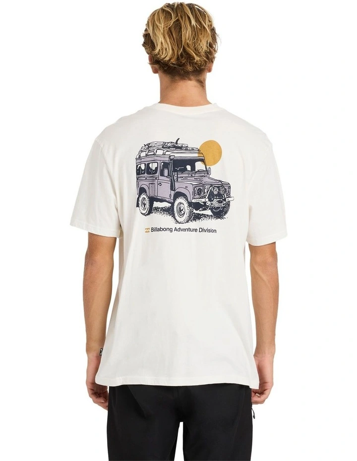 Make Tracks T-shirt in Off White image 2