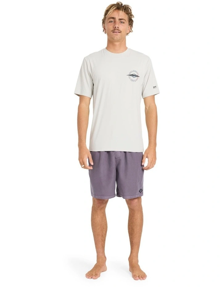 Hollow Diamond Loose Fit Surf T-shirt in Silver image 5