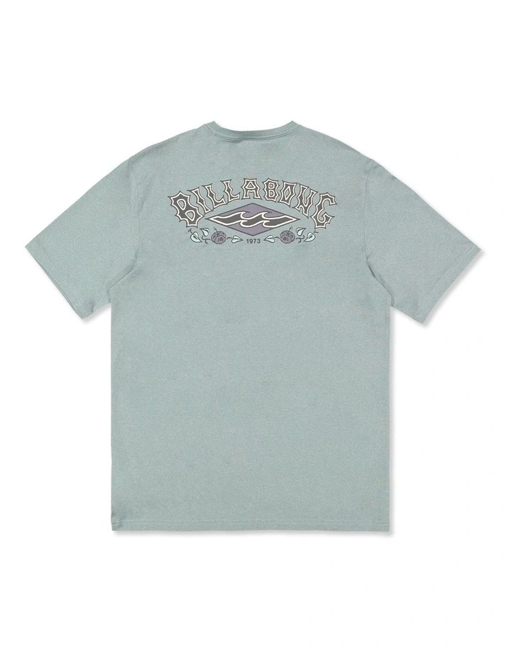Heritage Loose Fit Surf T-shirt in Sea Blue image 2
