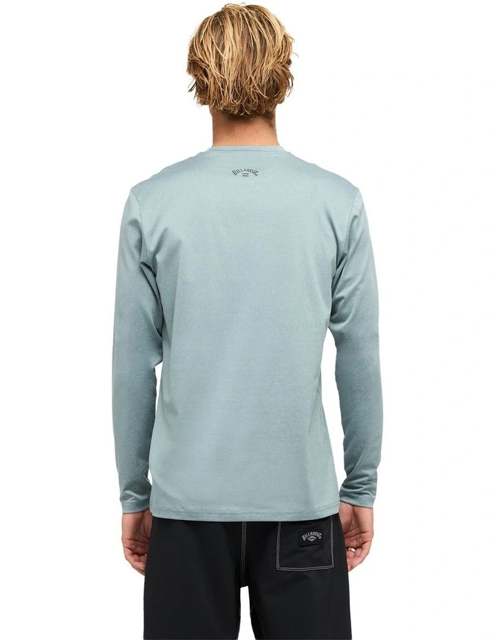 All Day Wave Loose Long Sleeve Rashvest in Blue Fog image 2