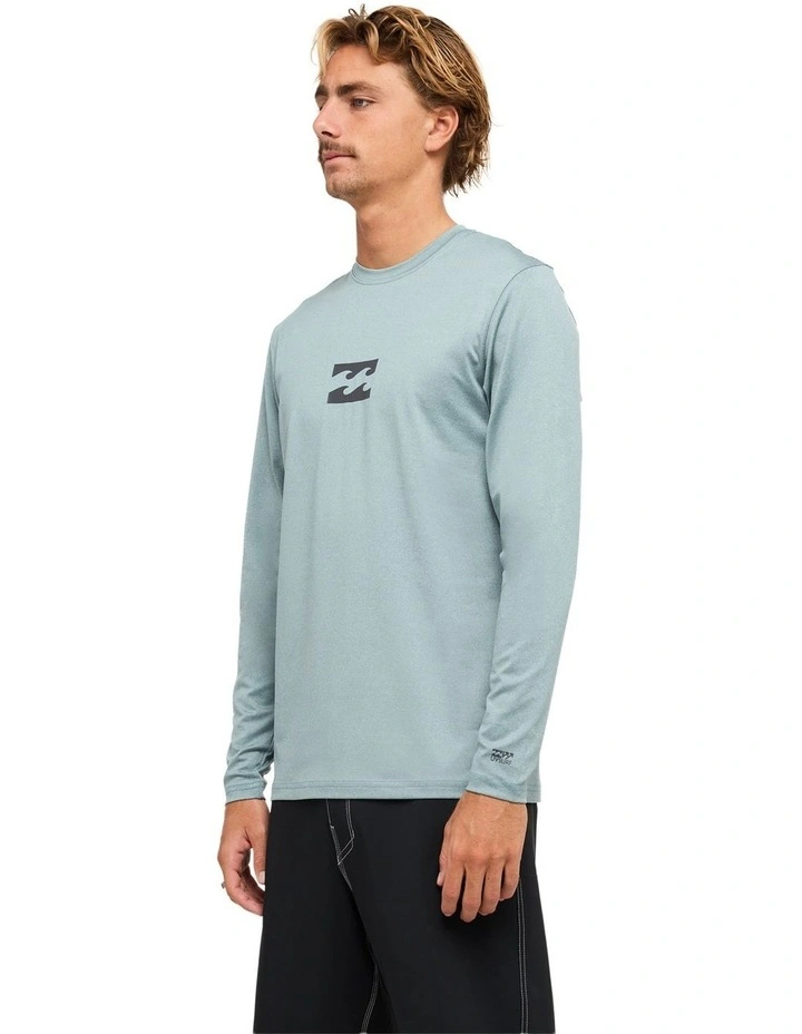 All Day Wave Loose Long Sleeve Rashvest in Blue Fog image 3