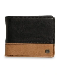 Dimension Bi-Fold Wallet Black/Tan