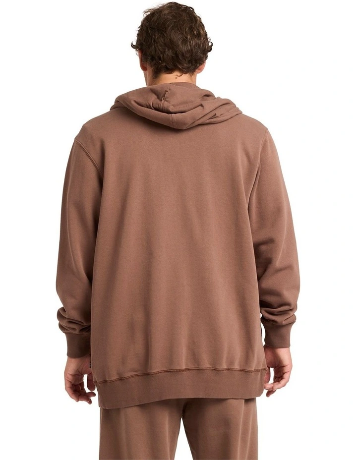 Premium Zip Through Hoodie in Mocha image 2