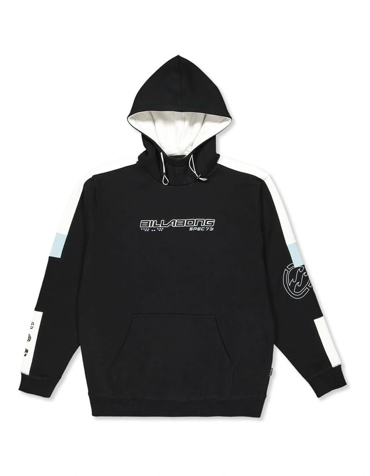 Spec 73 Pop Pullover Hoodie in Black image 1