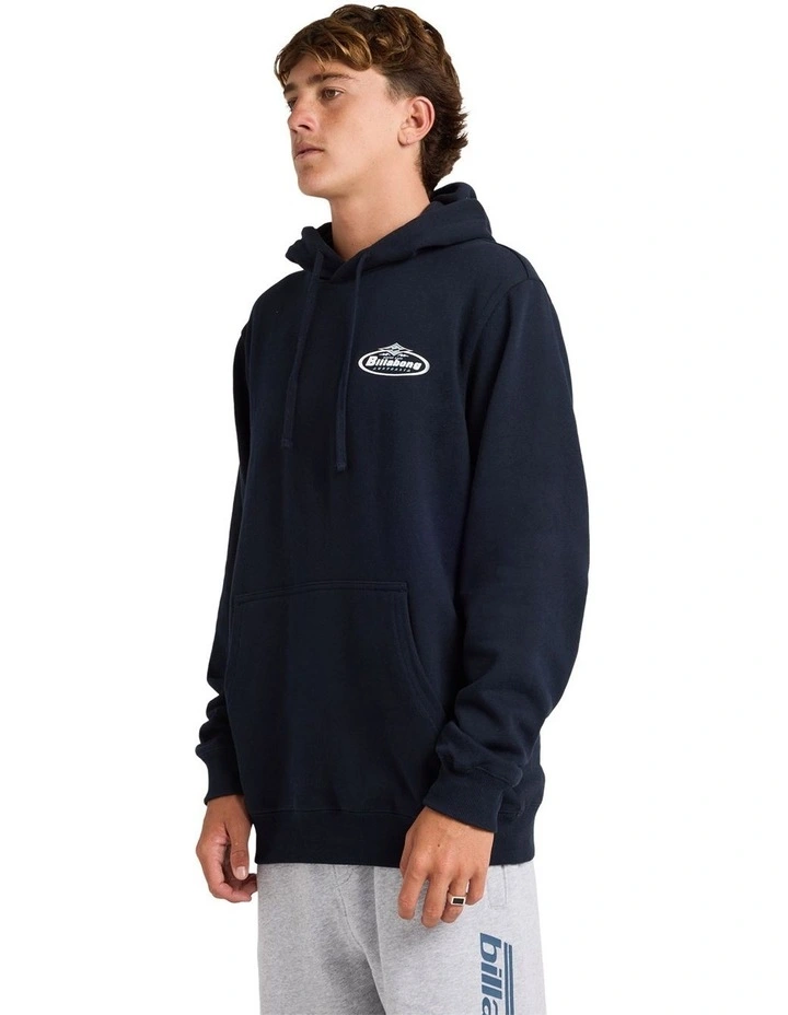 Diamond Wave Pullover Hoodie in Navy image 3
