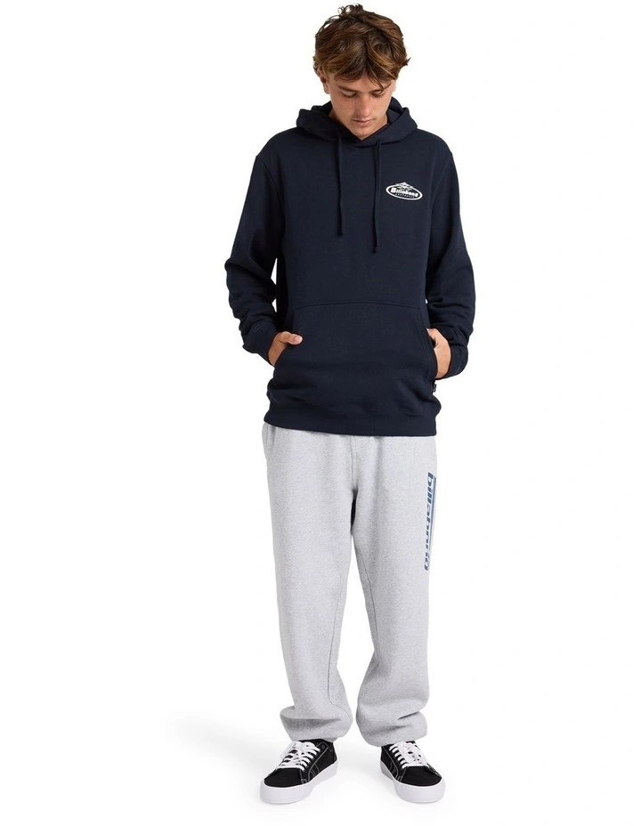Diamond Wave Pullover Hoodie in Navy image 5