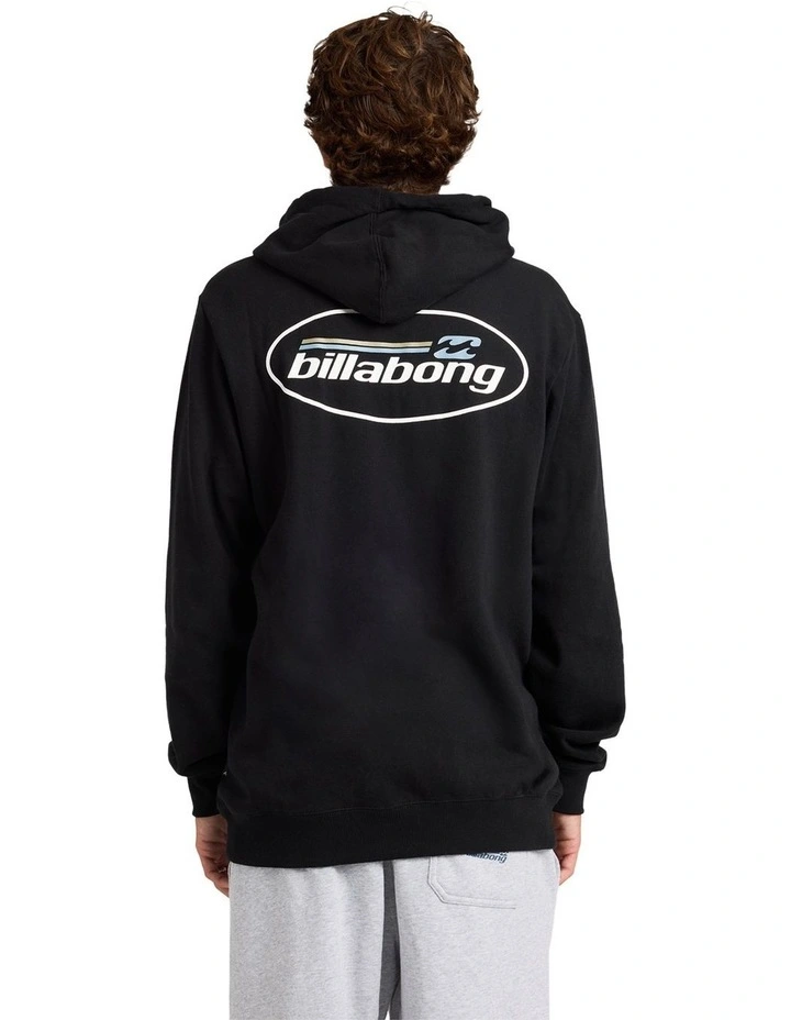 Walled Pop Pullover Hoodie in Black image 2