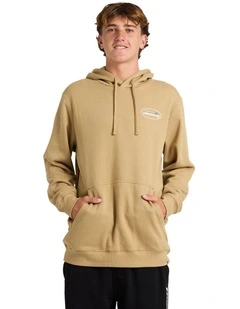 Walled Pop Pullover Hoodie in Khaki