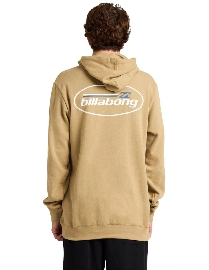 Walled Pop Pullover Hoodie in Khaki image 2