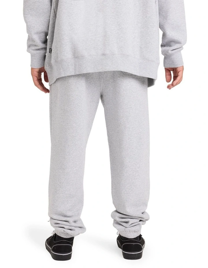 Premium Wave Wash Trackpants in Light Grey Heather image 2