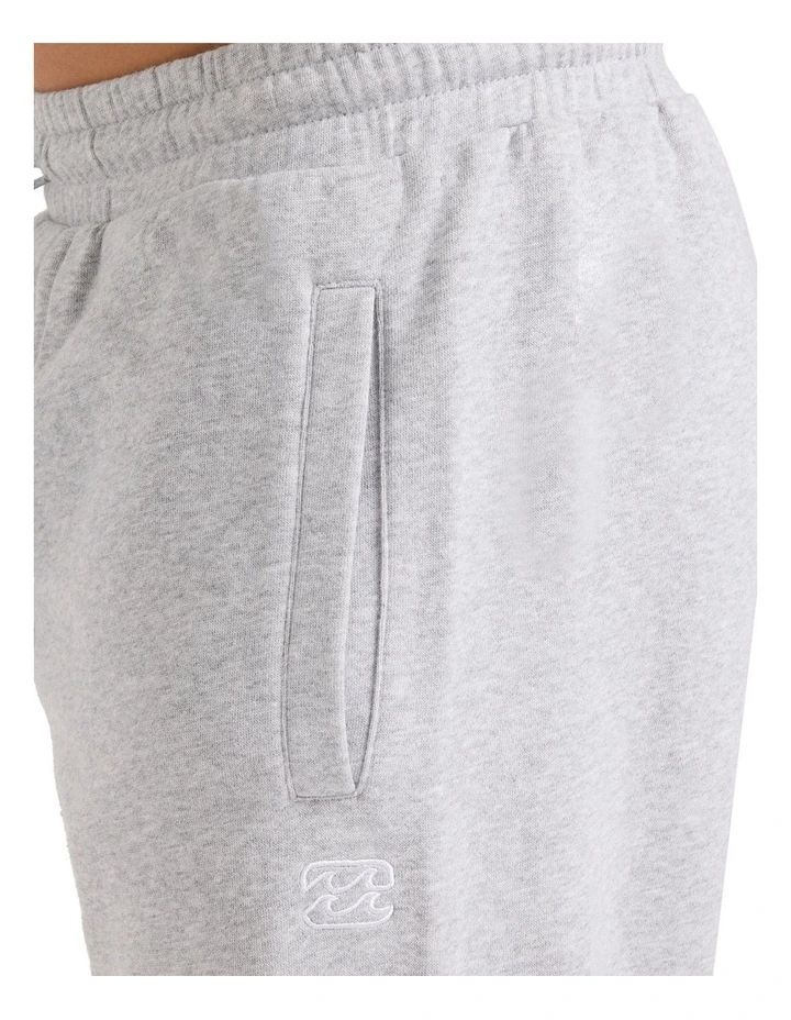 Premium Wave Wash Trackpants in Light Grey Heather image 4