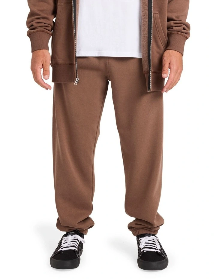 Premium Wave Wash Trackpants in Mocha image 1