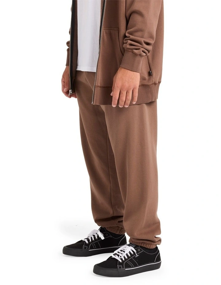 Premium Wave Wash Trackpants in Mocha image 3