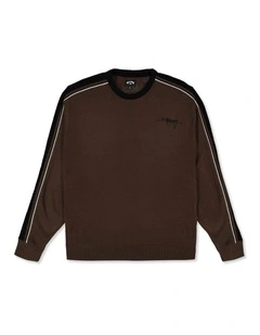 Script Sweatshirt in Chocolate