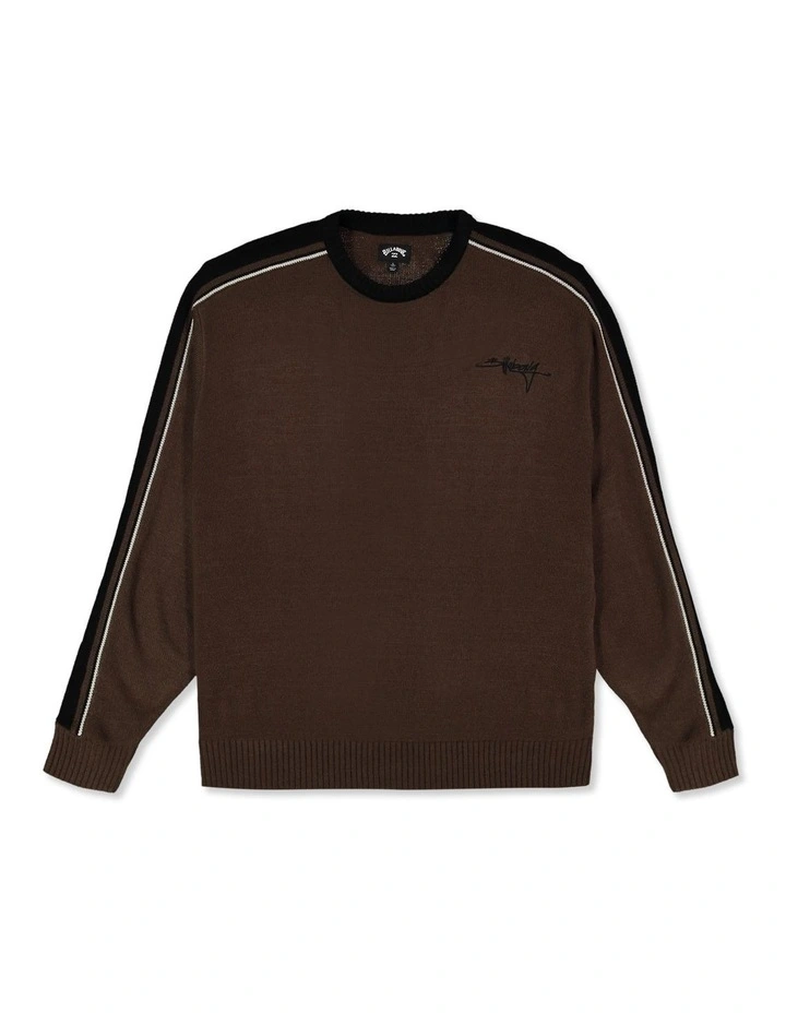 Script Sweatshirt in Chocolate image 1