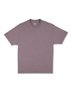 Premium Wave Wash T-shirt in Steel Purple