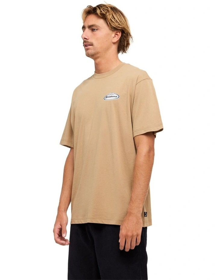 Walled T-Shirt in Khaki image 3