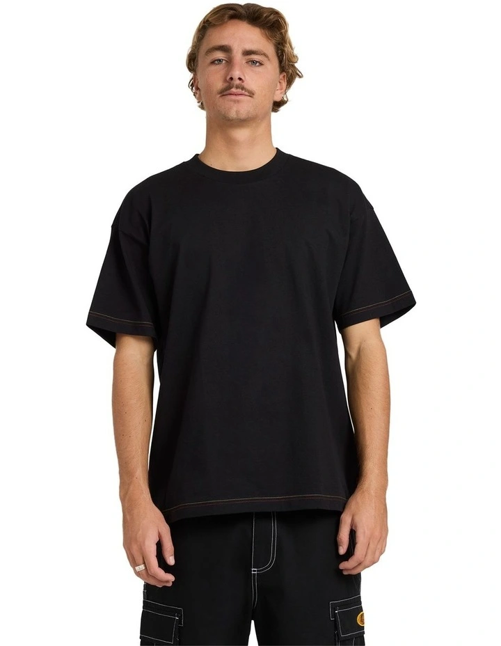 Otis Stitch T-shirt in Black image 1