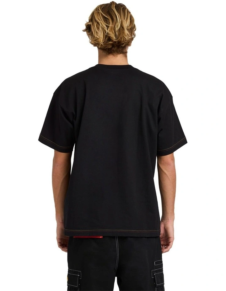 Otis Stitch T-shirt in Black image 2