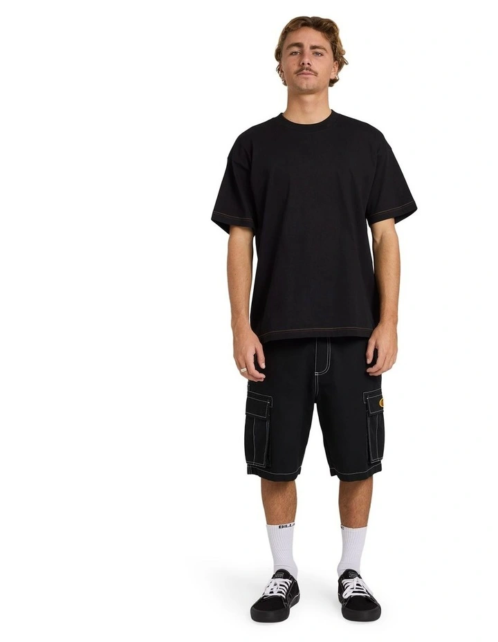 Otis Stitch T-shirt in Black image 5