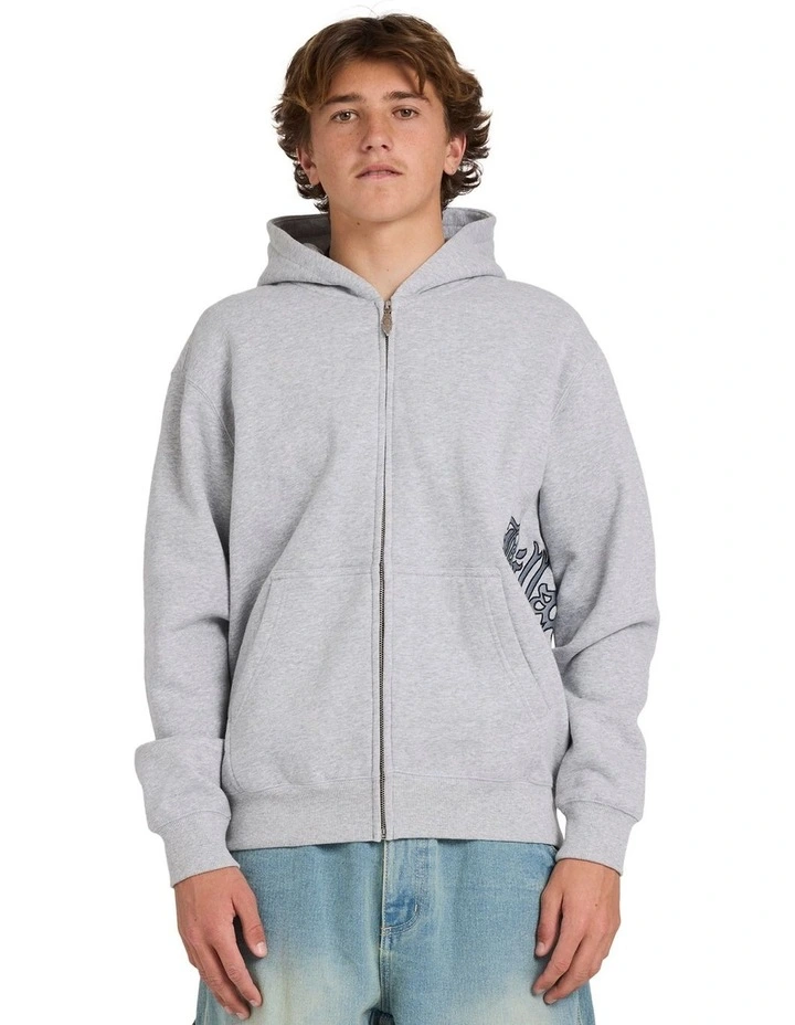 Tilt Zip Up Hoodie in Grey image 1