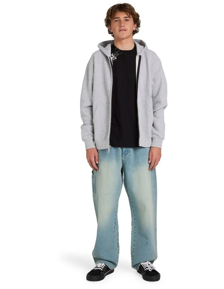 Tilt Zip Up Hoodie in Grey image 5