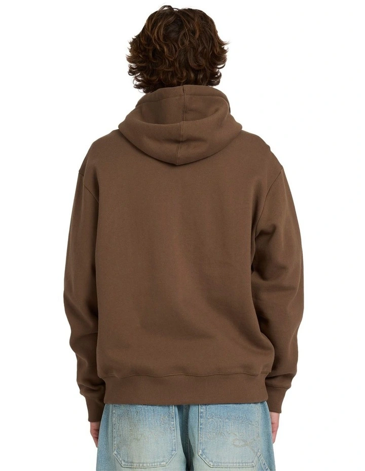 Immortal Blast Zip Up Hoodie in Brown image 2