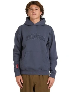 Immortal Distress Pullover Hoodie in Black