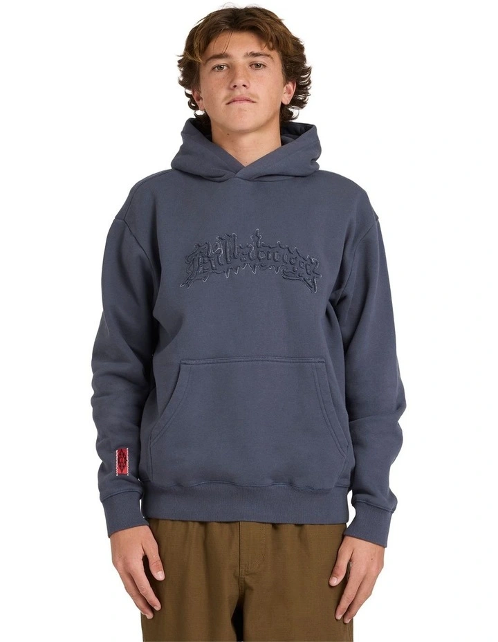 Immortal Distress Pullover Hoodie in Black image 1