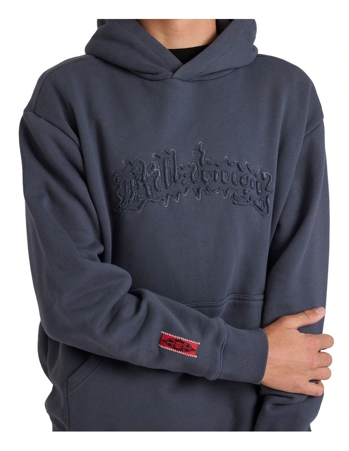 Immortal Distress Pullover Hoodie in Black image 4