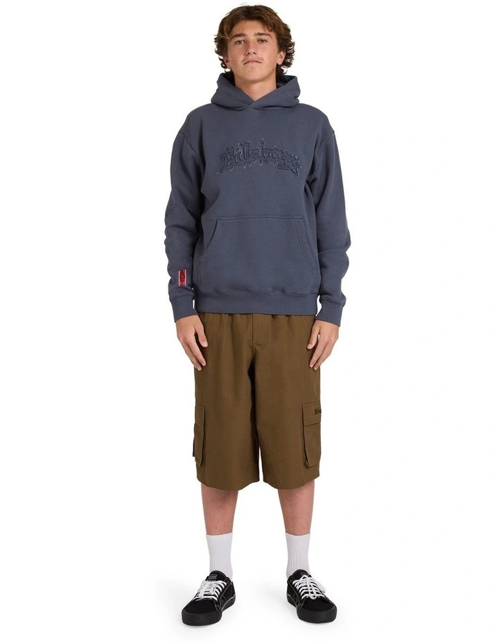 Immortal Distress Pullover Hoodie in Black image 5