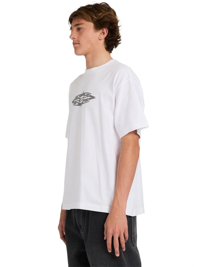 Tribal Diamond T-Shirt in White image 3