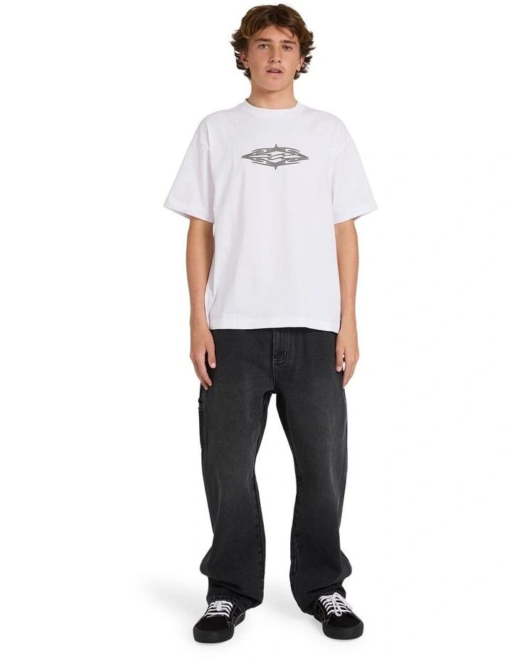 Tribal Diamond T-Shirt in White image 5