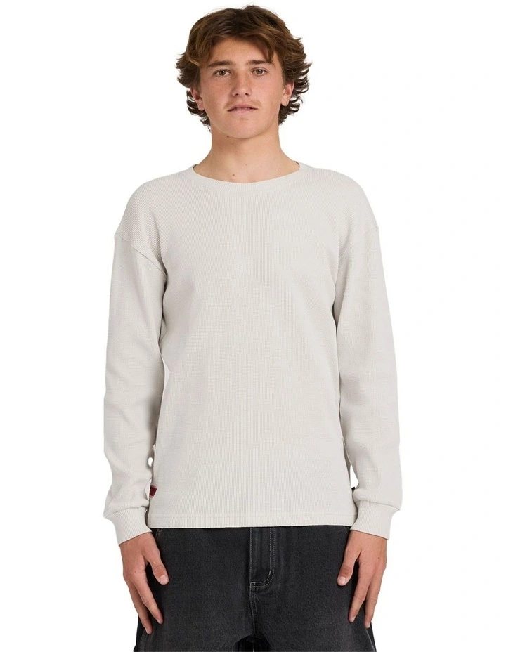 Immortal Waffle Long Sleeve T-shirt in Fog image 1