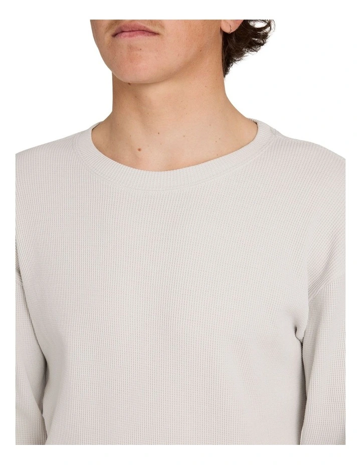 Immortal Waffle Long Sleeve T-shirt in Fog image 4