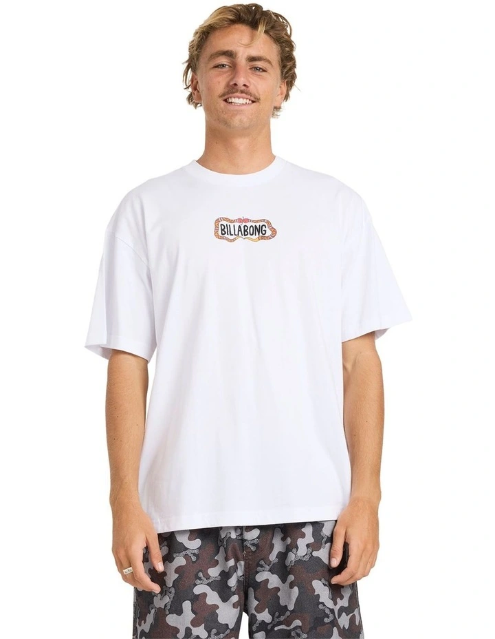 Otis Snake T-Shirt in White image 1
