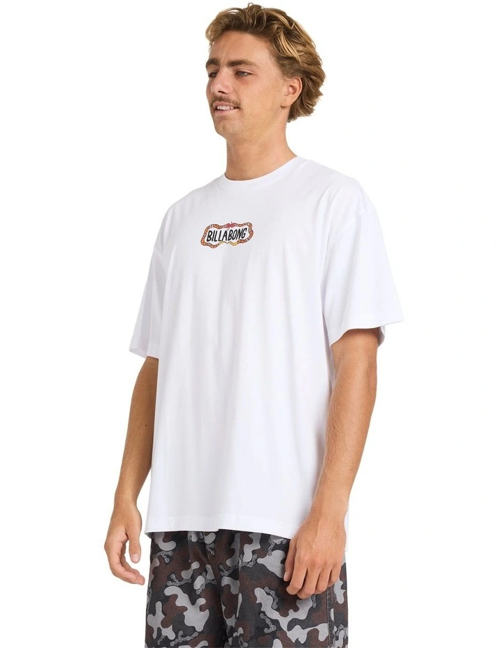 Otis Snake T-Shirt in White image 3