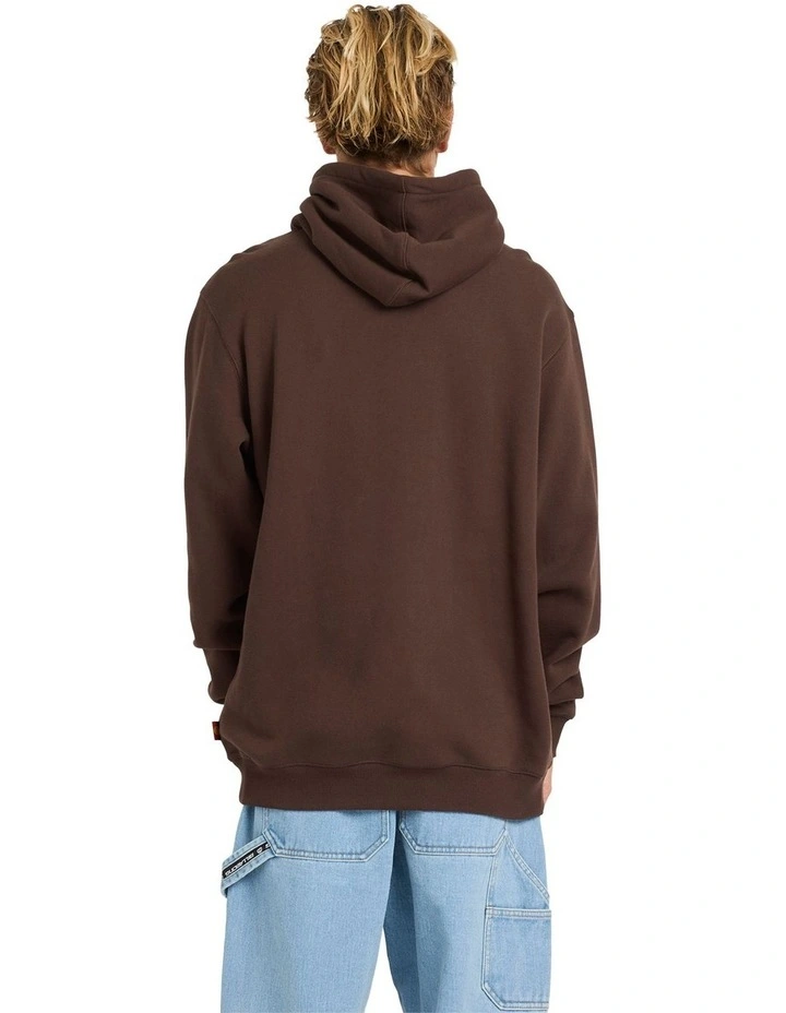 Otis Arch Pop Pullover Hoodie in Chocolate image 2
