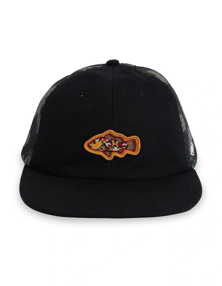 Otis Mangrove 5 Panel Twill Snapback Cap In Black image 1