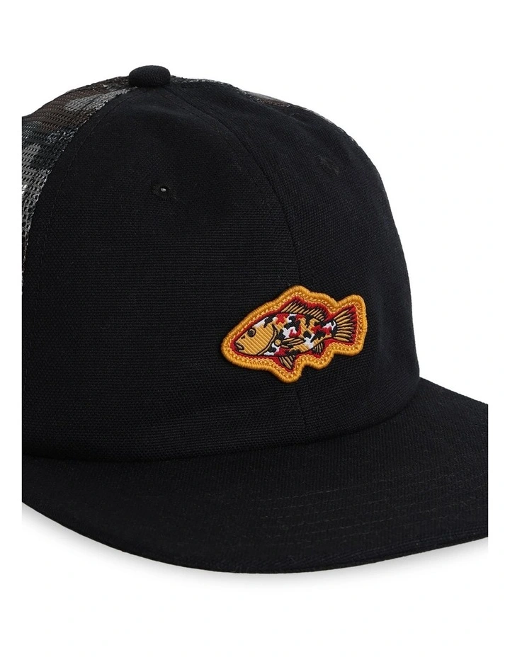 Otis Mangrove 5 Panel Twill Snapback Cap In Black image 4
