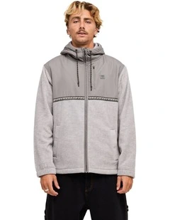 Boundary Lite Zip Fleece Top in Grey Heather