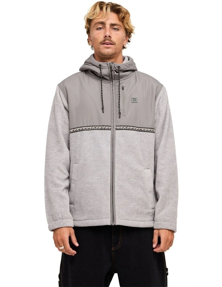 Boundary Lite Zip Fleece Top in Grey Heather image 1