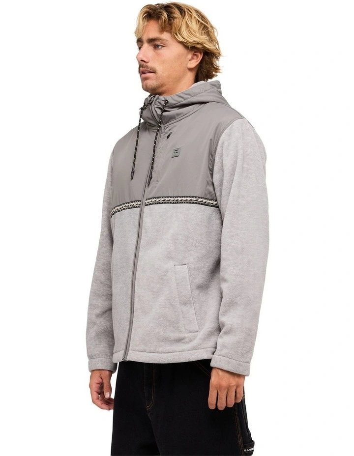 Boundary Lite Zip Fleece Top in Grey Heather image 3