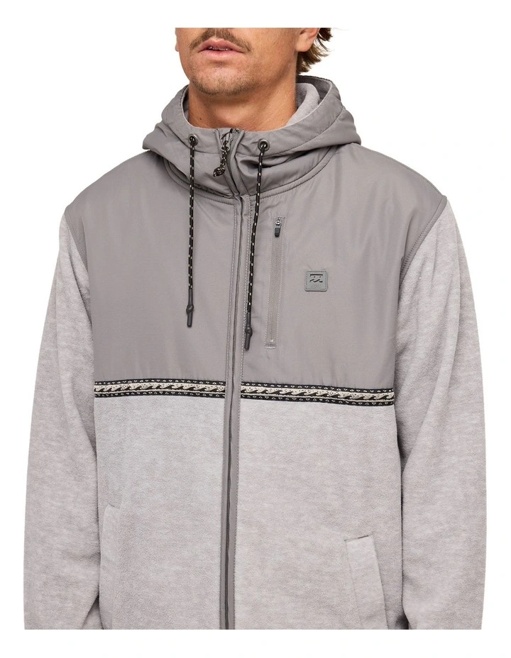 Boundary Lite Zip Fleece Top in Grey Heather image 4