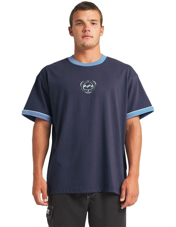 Spec Ringer T-Shirt in Vintage Navy image 1