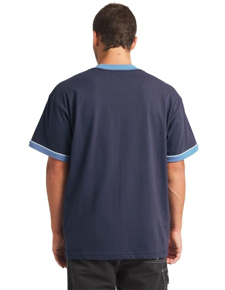 Spec Ringer T-Shirt in Vintage Navy image 2