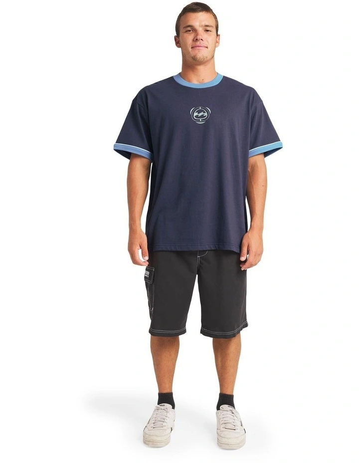 Spec Ringer T-Shirt in Vintage Navy image 5